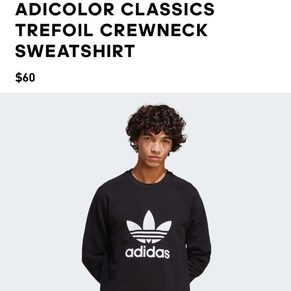 ADICOLOR CLASSICS TREFOIL CREWNECK SWEATSHIRT - Picture 1 of 2